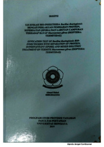 Pembimbing Utama Skripsi Mahasiswa PS. Proteksi Tanaman a.n. Ahmad